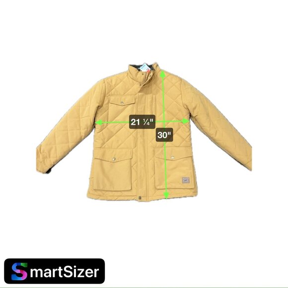 Yellowstone Mens Quilted Brown Jacket With Front Pockets Snap Closures Sz Medium - Picture 9 of 11